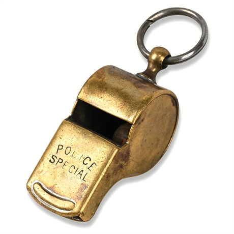 Vintage Brass “Police Special” Whistle