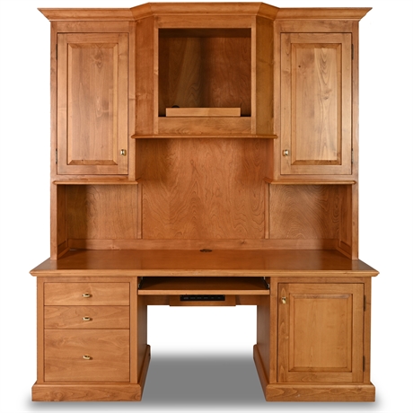Amish Computer Desk with Hutch