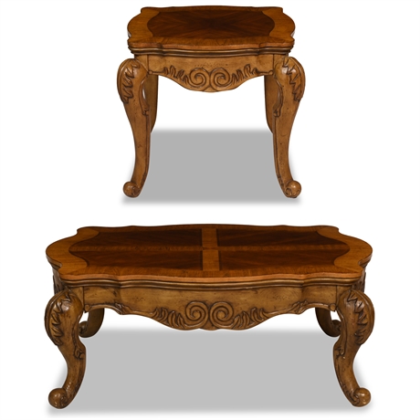 French Style Inlay Living Room Tables