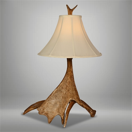 33" Moose Antler Table Lamp