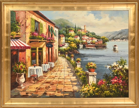 Overlook Cafe Oil on Canvas