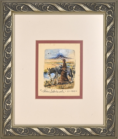 Estéban (Steve) Edwards Hand-Colored Etching 11/100 – Rio Grande