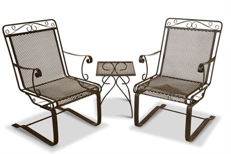 Classic Wrought Iron Patio Seating