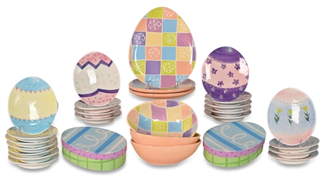 34 Piece Easter Luncheon Set