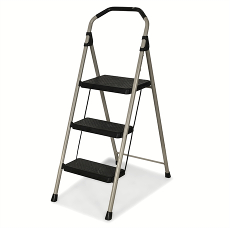 Gorilla Ladders GLS-3 Lightweight Steel 3-Step, Type II 225 lb