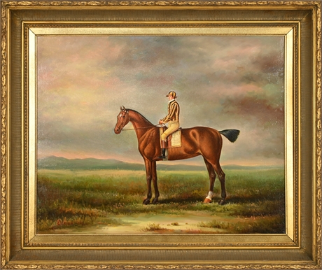 Equestrian Portrait of a Jockey