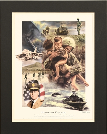 Ray Simon 'Heroes of Vietnam' Mat Giclee