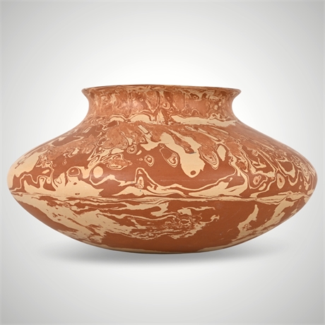 Francisco Enríquez Mata Ortiz Olla — Hand-Coiled, Mottled Clay