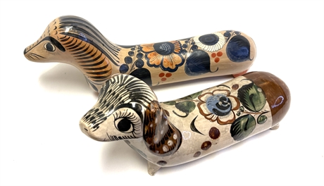 Mexican Ceramic Dog Sculpture