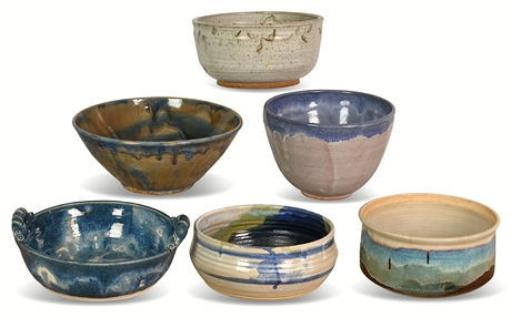Stoneware Mixing and Serving Bowls