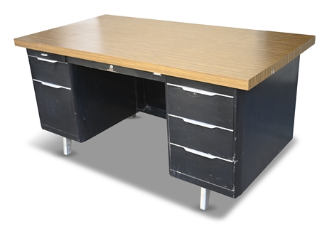Industrial Desk with Laminate Top