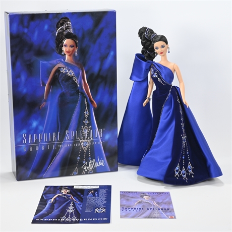 Sapphire Splendor Barbie Jewel Essence Collection by Bob Mackie