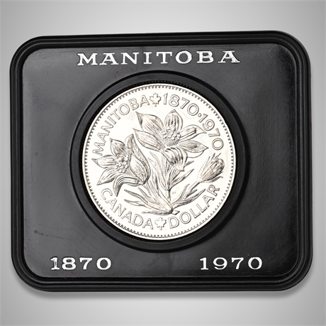 1970 Canada Silver Dollar – Manitoba Centennial – Prooflike
