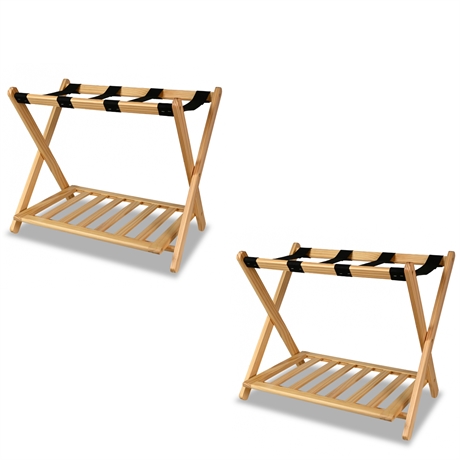 Pair Luggage Stands