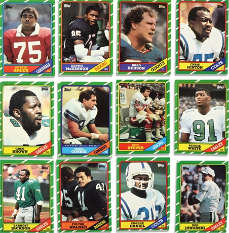 1986 Topps Football Card Collection