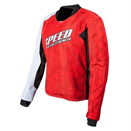 Speed and Strength Luna FRNG Mesh Jersey Red MD - Motocross MX