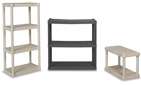 3 Piece Light Duty Shelving