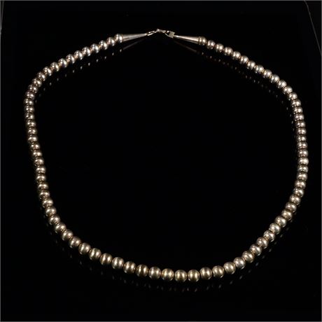 Navajo Pearl Sterling Necklace