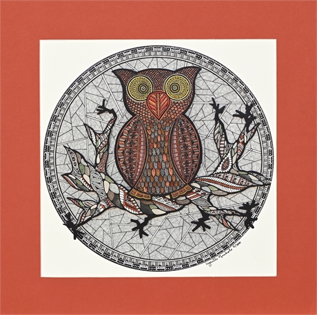 Lynette Nichols 'Moonlit Owl' Limited Edition Print