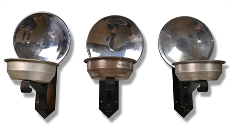Antique Iron Lantern Reflectors