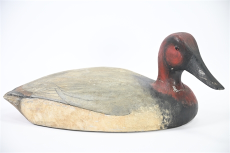 Antique Canvasback Wood Decoy Duck