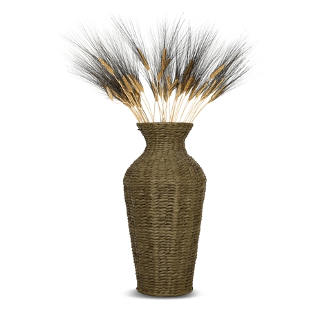 Rattan Style Vase
