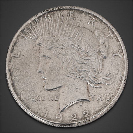 1922-S Peace Silver Dollar