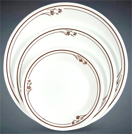 Corelle "Melody" Service for 14 + Serving Pieces