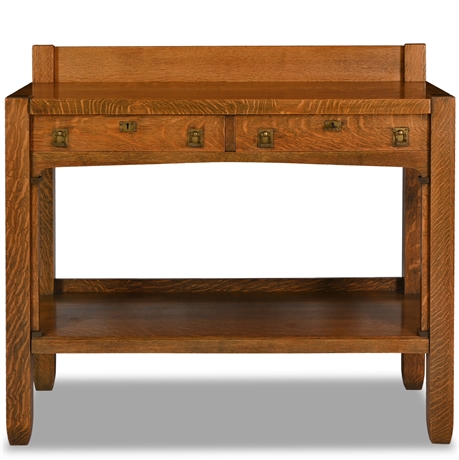Arts and Crafts Oak Sideboard by Mechanics Furniture Co.