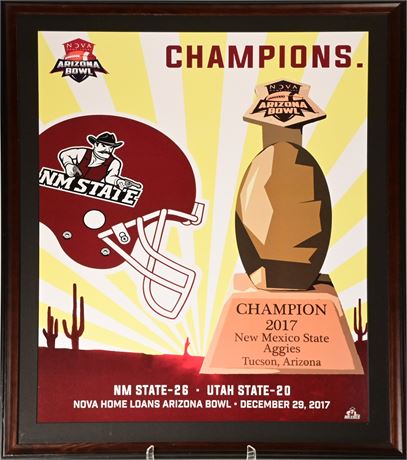 New Mexico State Aggies Nova Arizona Bowl 2017 Champion Poster