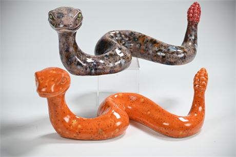 Mr. and Mrs. Ceramic Snake
