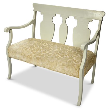 Solid Wood Empire Settee