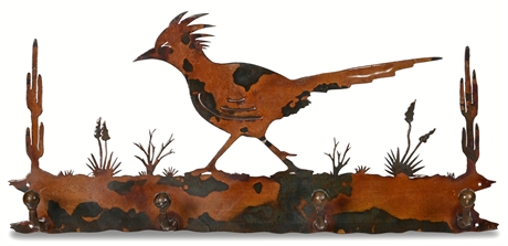 Roadrunner Metal Coat or Key Rack