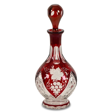 Contemporary Cut to Clear Decanter