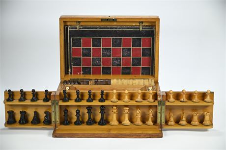 Antique Victorian Game Box