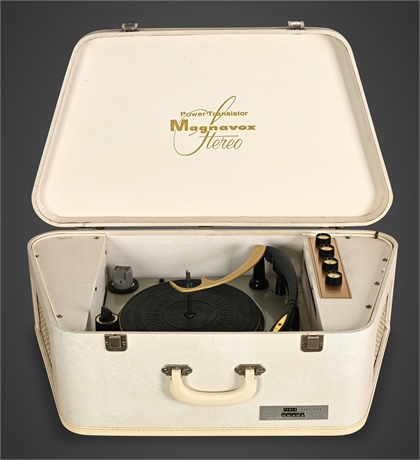 Magnavox Power Transistor Portable Stereo Turntable, Model 2SC239, c. 1960s