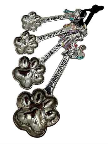 Whimsical Paw Measuring Spoon Set