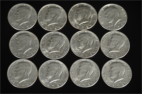 1972 Kennedy Half Dollars