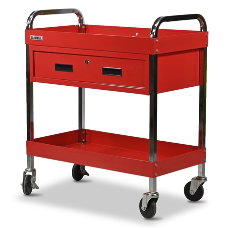 US General Multi Purpose Service Cart with Drawer
