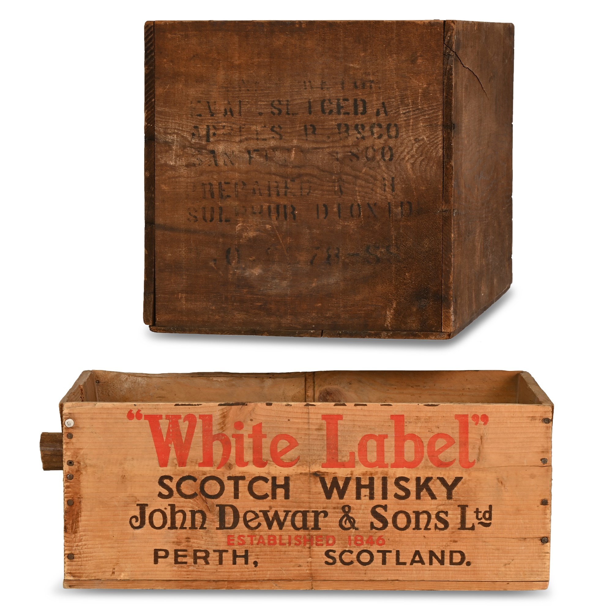 Vintage Scottish Whisky Crate