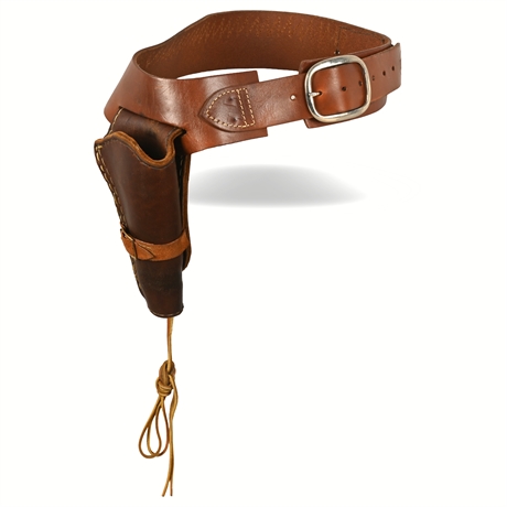 Hunter Leather Gun Holster Belt