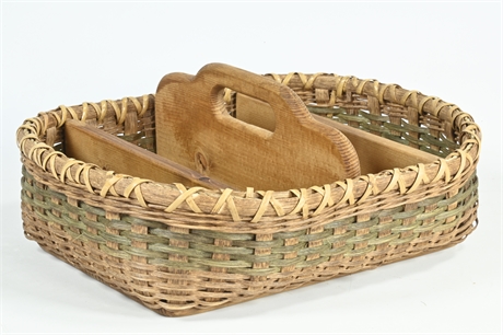 Hand Woven Divided Basket