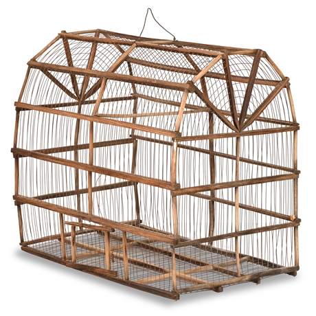 Early 20th Century Dutch Colonial Barn Birdcage