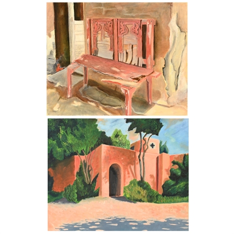 Seats and Shadows, Original Holly Goettelmann Paintings