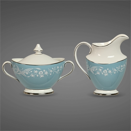 Royal Doulton "Alexandria" Cream & Sugar