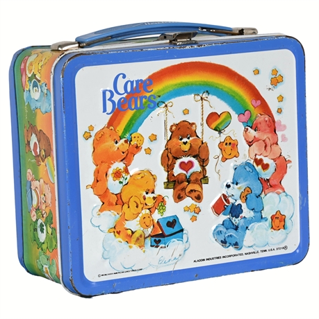 1983 Care Bears Metal Lunchbox by Aladdin – Classic 80s Nostalgia, Maker-Marked