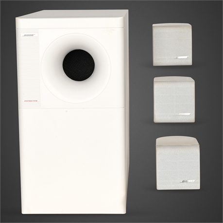 Bose® Acoustimass® 6 Home Theater Speaker System – White, Partial Set (1996)