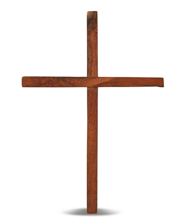 14" Las Cruces Artisan Mesquite Carved Cross
