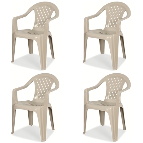 Outdoor Plastic Chairs Set