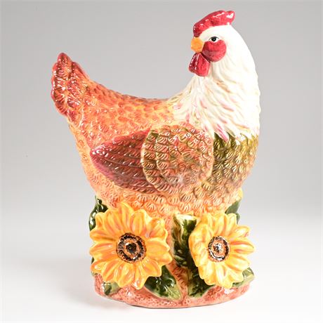 Signature Home Collection Ceramic "Sunflower Hen"